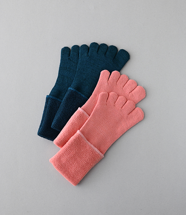 五本指「足の肌着」絹と綿 organic cotton 新色